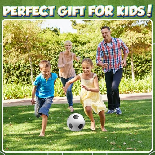 Size 3 Soccer Balls for Toddlers & Kids (4 Pack) - PVC Youth Soccer Balls - Small Beginner Sports & Practice Playground Ba...