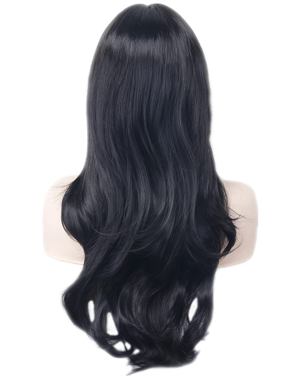 AneShe Wigs 28 Long Wavy Hair Heat Resistant Cosplay Wig for Women (Light Blue)
