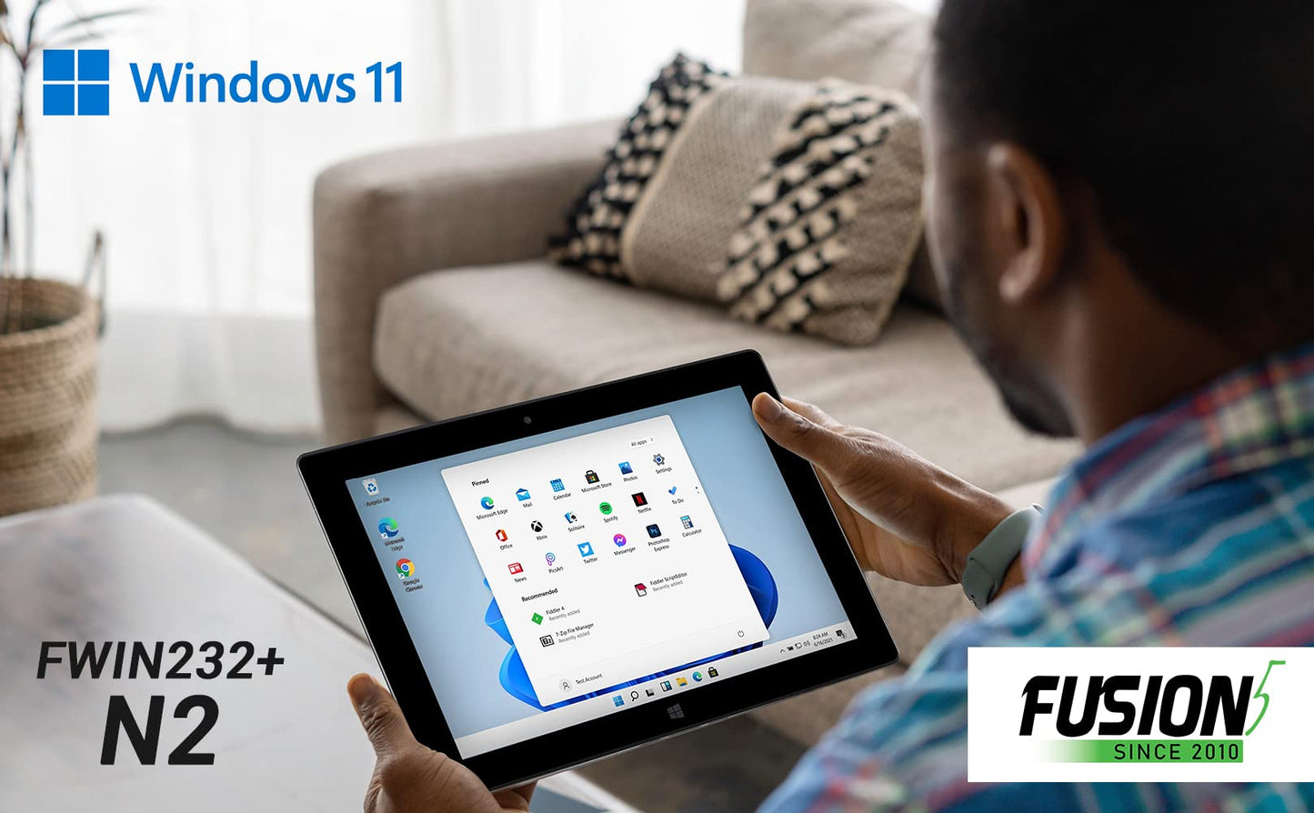 Fusion5 10 Windows 11 Professional Tablet Pc - Fwin232 Plus N4020 Intel Dual-Core Ultra Slim Windows Tablet - 4Gb Ram, Usb 3.0,