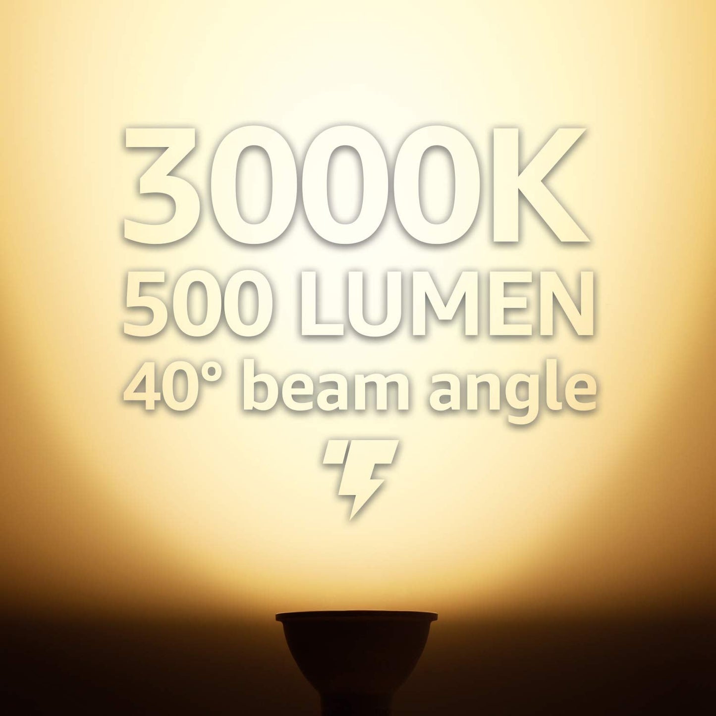 TORCHSTAR GU10 LED Bulbs Dimmable 500LM 3000K Warm White 6 Count Polycarbonate Model ZD1GU10-6W30-6P