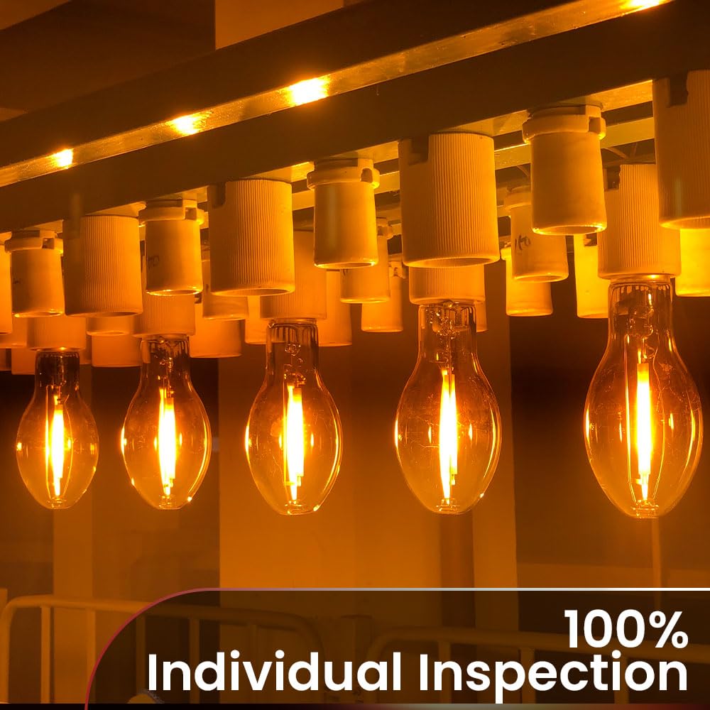 Gruotvszak Mogul Base (E39) Lu150/Mog 150 Watt High Pressure Sodium Light Bulb Ansi Code S55 16500 Lumen 24000 Life Hours Ed23 Clear Bulb 2100K