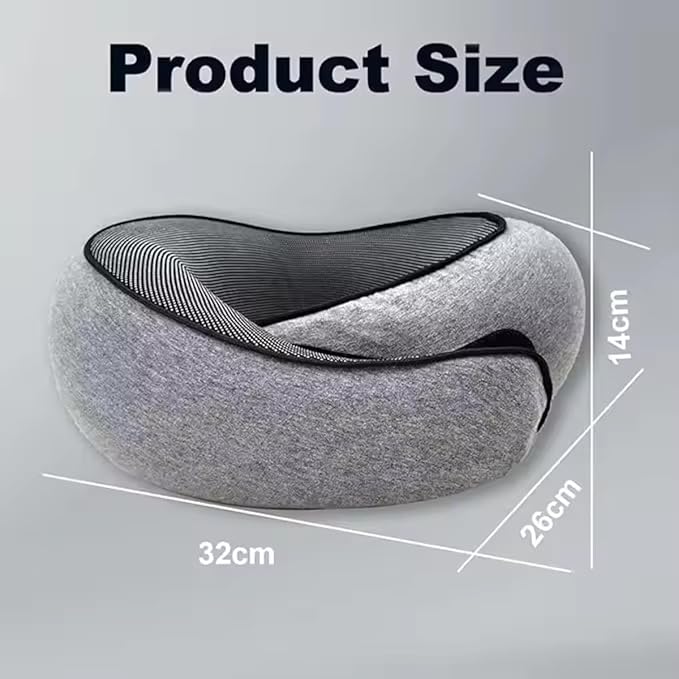Wander Plus Travel Pillow, Travel Neck Pillow Memory Foam Travel Pillow 2024 New Travel Pillow Suitable for Travel, Airplanes, Cars and Offices (Black)