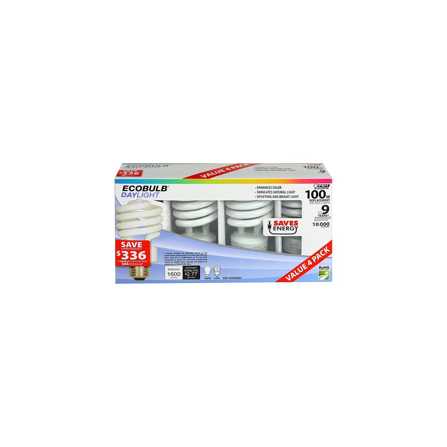 Cfl Bulb 1600Lm 120V 23W (Pack Of 1)