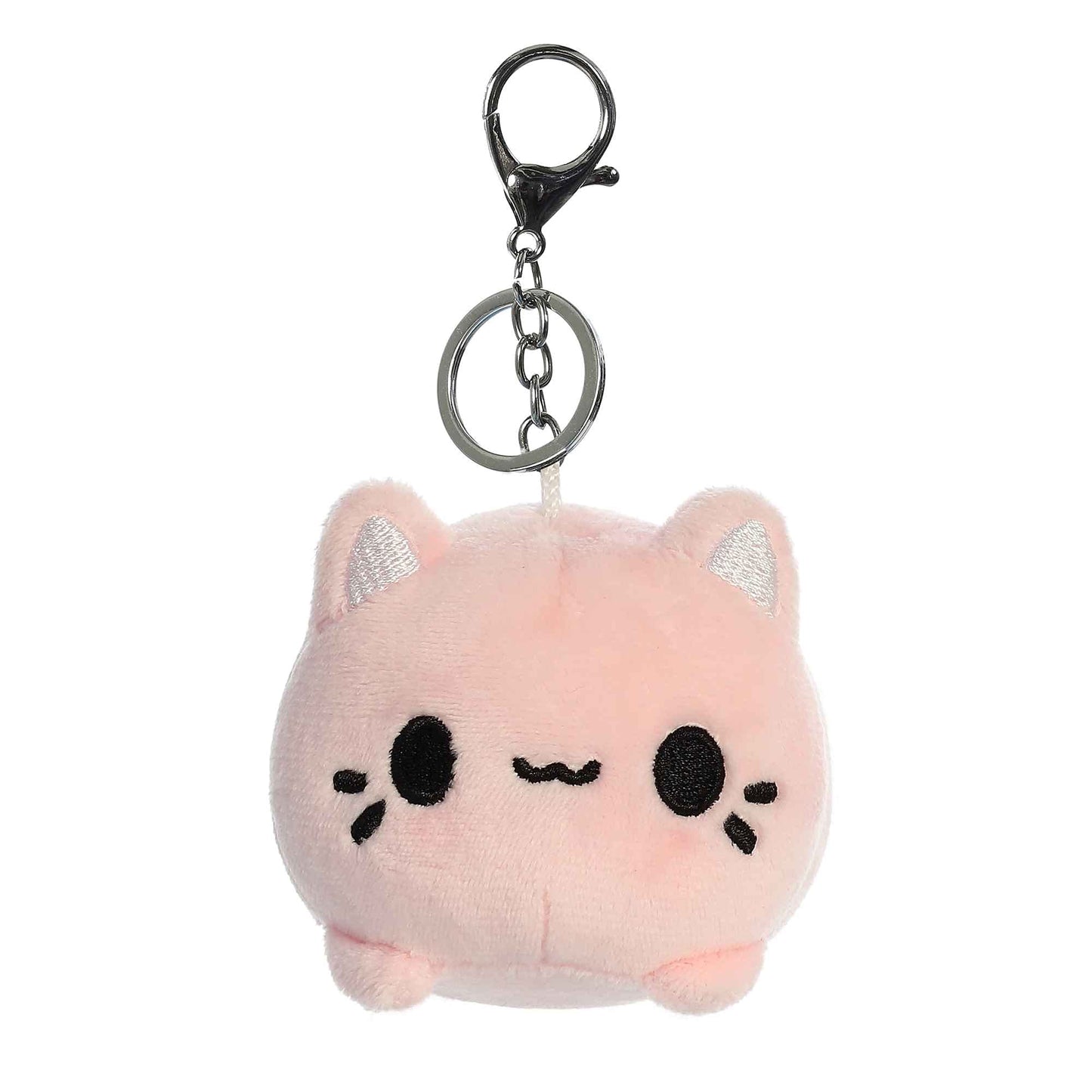 Aurora® Enchanting Tasty Peach® Strawberry Meowchi Clip-On Stuffed Animal - Bright & Colorful Design - Showpiece Plush - Pink 3.5 Inches