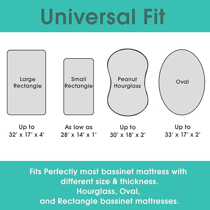 Stretch Fitted Bassinet Sheet Set BROLEX 2 Pack Cradle Sheets for Bassinet Pad/Mattress,Unisex Boys Girls,Ultra Soft,Rainbow Stars
