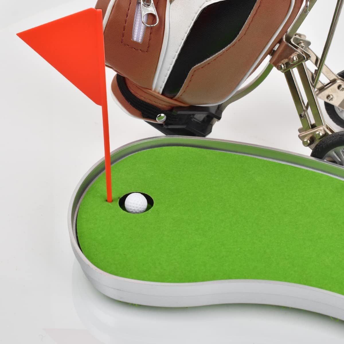 Dual-Purpose Creative Golf Pen Holder With 3 Club Pens - Office Desk Decoration, Souvenir Birthday Gift for Golfer Fans, Women and Men