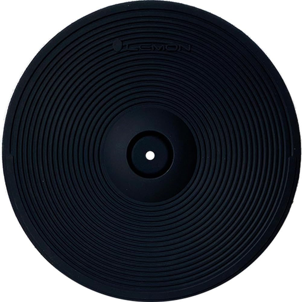 Lemon 9 Dual-Zone Electronic Splash Cymbal Pad with Choke - Compact Accent/FX Cymbal for Electronic Drum Kits, Quiet Rubber P