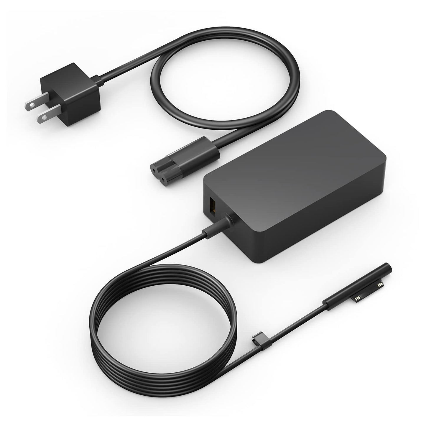 65W Surface Pro Laptop Charger for Microsoft Surface Pro 9, 8, 7+, 7, 6, 5, 4, 3, X, Surface Laptop 5 Studio 4 Go 3 2, Surface Go 3 2 1, Surface Book and Travel Case… -Like New