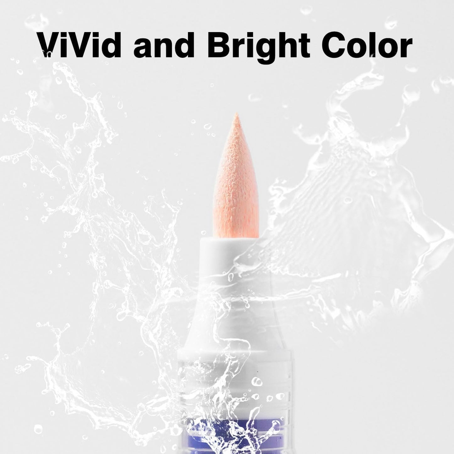 9 Color Acrylic Paint Markers, Water-Based Acrylic Markers for Artists Adults Coloring Drawing Cartoon Anime Comic - Brush Tip for Rock Painting, Wood, Canvas, Fabric (Gray Wolf Series)