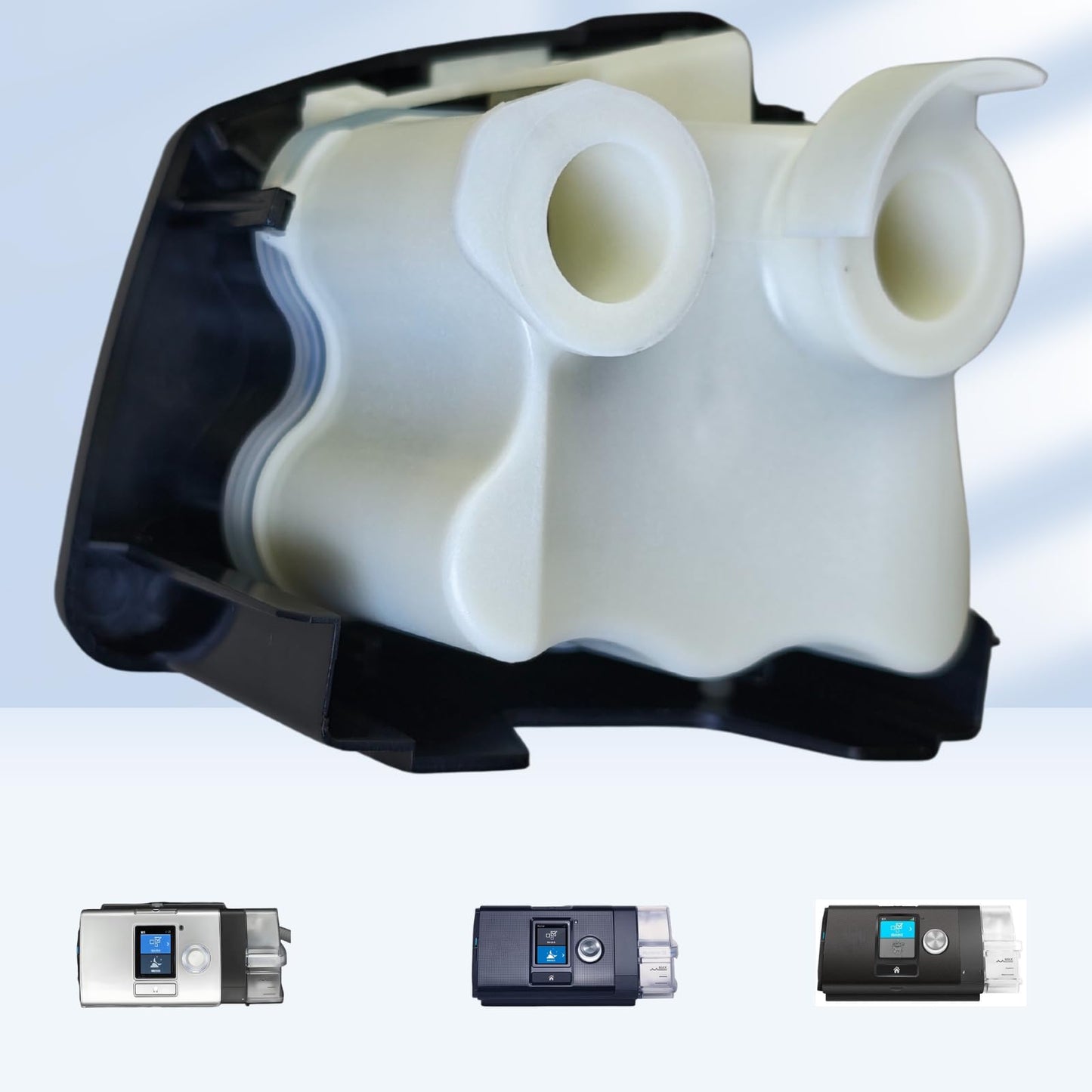 LOEJLN Side Cover for AirSense 10 & AirCurve 10,Snap On Cover - Leak Resistant, Quiet, Portable Travel Design, Easy to Remove & Clean