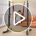 balurukt Power Tower Pull Up Bar and Dip Stand,Pull Up Stand Station 400LBS with 11 Gears Adjustment,Portable Pull-up Bar ...