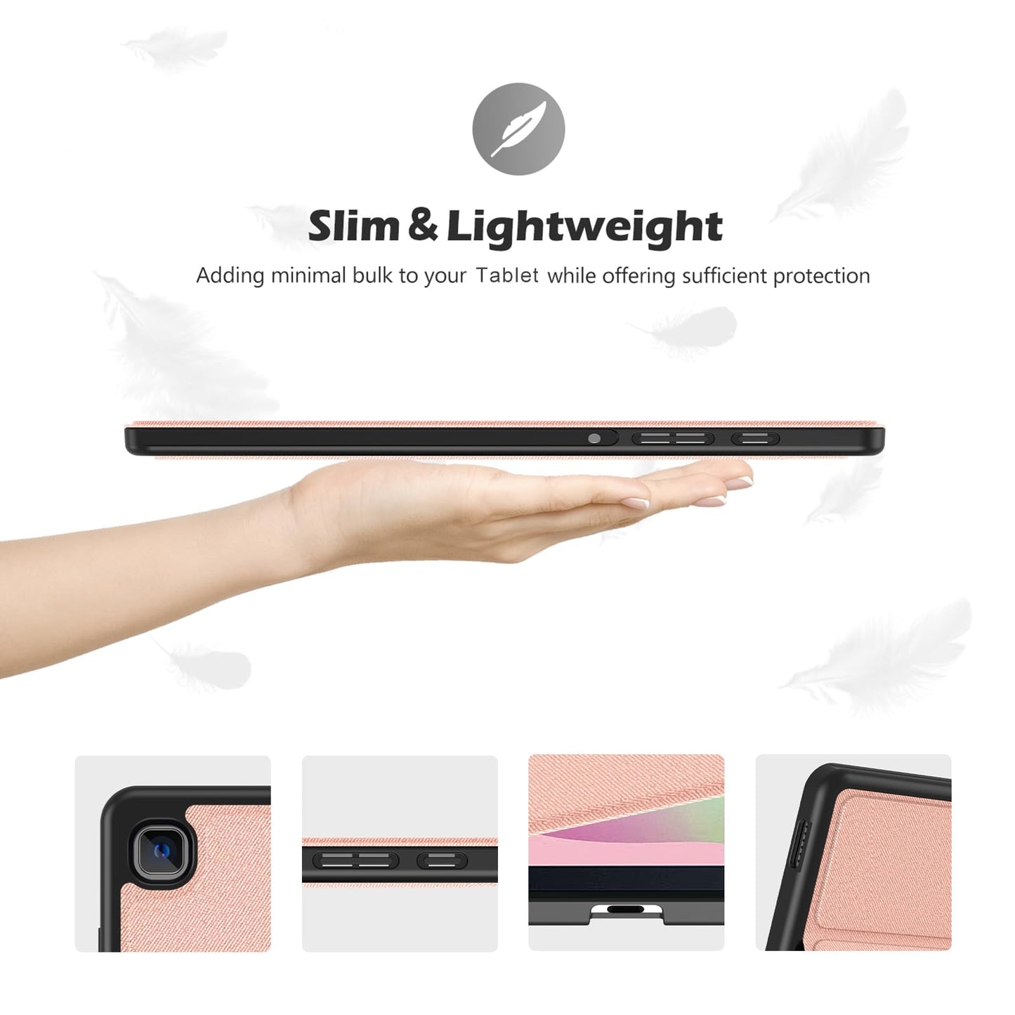 Procase For Galaxy Tab S6 Lite 10.4 2024 2022 2020 With S Pen Holder, Slim Stand Folio Case Smart Cover For Galaxy Tab S6 Lit