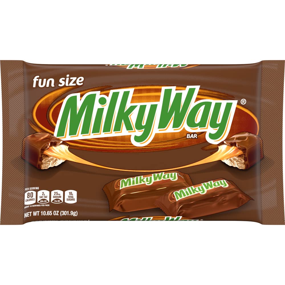 MILKY WAY Milk Chocolate Candy Bars Fun Size Candy Chocolate 10.65 oz