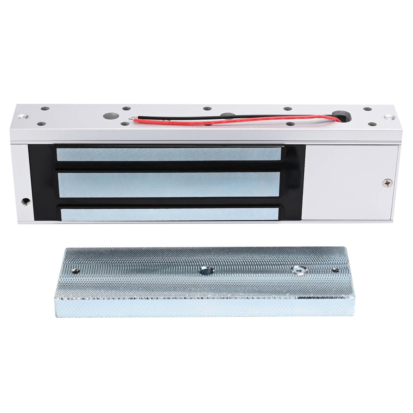 Electric Magnetic Door Lock with Z and L Bracket Outdoor Waterproof 500KG 1200lb Holding Force Electromagnet Lock 12V DC Fail Safe NC Mode for Access Control System