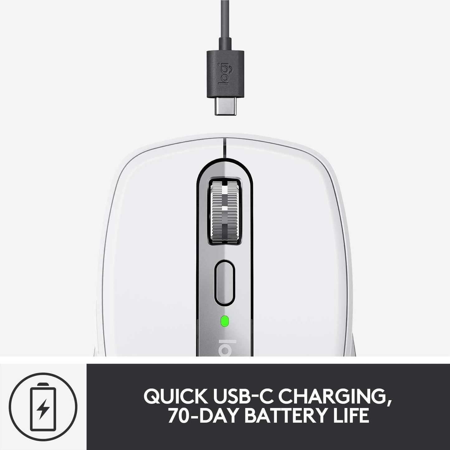 Logitech Mx Anywhere 3 For Mac - Wireless, Ultrafast Magnetic Scrolling, Any Surface, 4000Dpi Sensor, Usb-C, Bluetooth,Macbook P