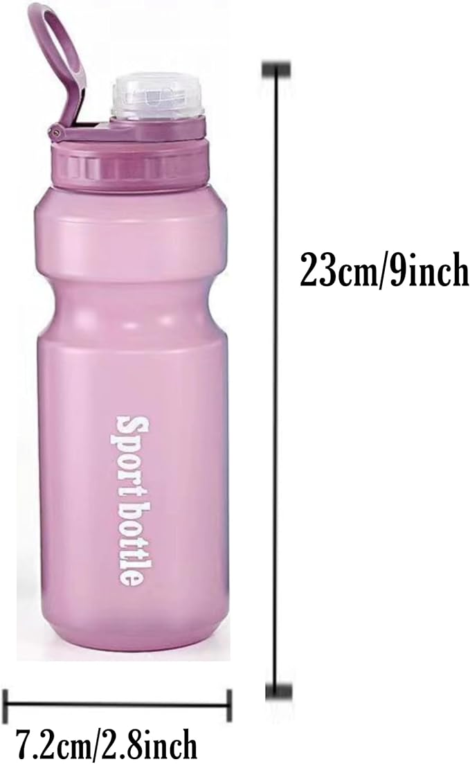 Kids Water Bottle,Sports Water Bottle, Plastic Water Bottle,BPA-Free,Leak-Proof, Reusable Water Bottle for School, Outdoor,Gym, Running, Hiking (Grey (26 OZ))
