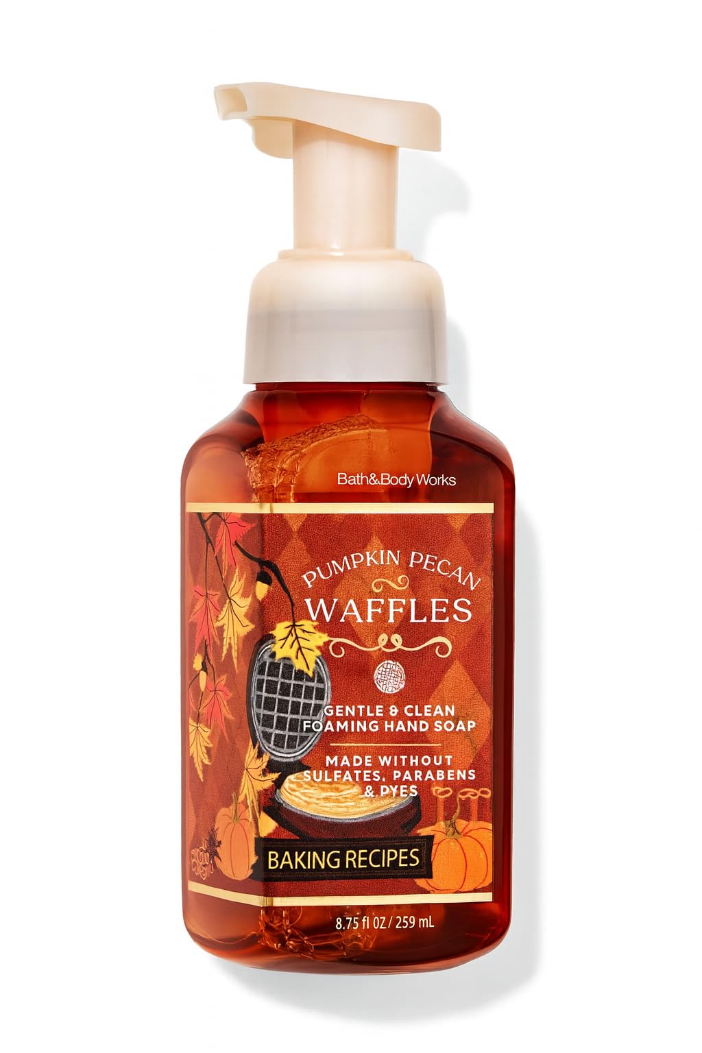 Bath and Body Works Pumpkin Pecan Waffles Gentle & Clean Foaming Hand Soap 8.75 fl oz, Maple Pumpkin Spice Brown Sugar