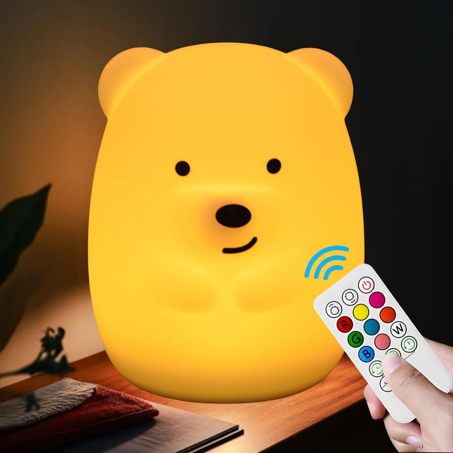 xinjinhju Night Lights Bear Light for Childrens Room Portable Night Light for Kids Animal Lights for Girls and Boys Lamps for B
