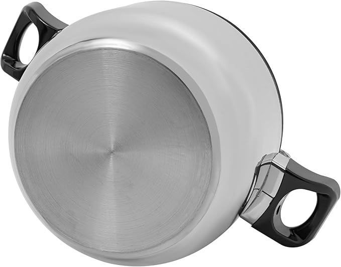 9.5QT Stainless Steel Pressure Cooker, 60Kpa Large Steamer Cooking Pressure Canner, Safety Valves, Compatible with Induction and Gas Stovetops for Family or Commercial