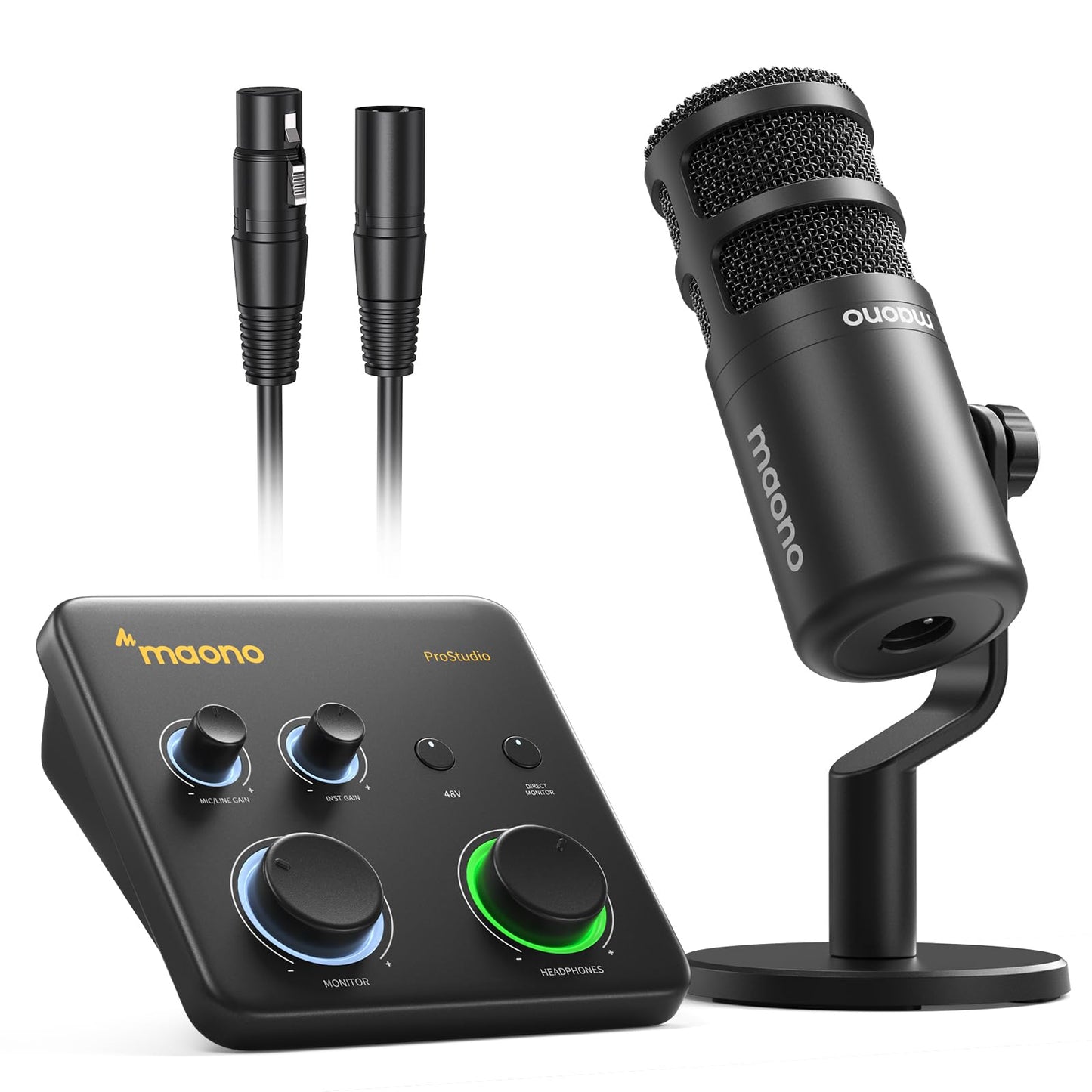 MAONO USB Audio Interface for PC: Interface with XLR Microphone 24-bit/192kHz Routing Software LOOPBACK ASIO Driver for Recordin
