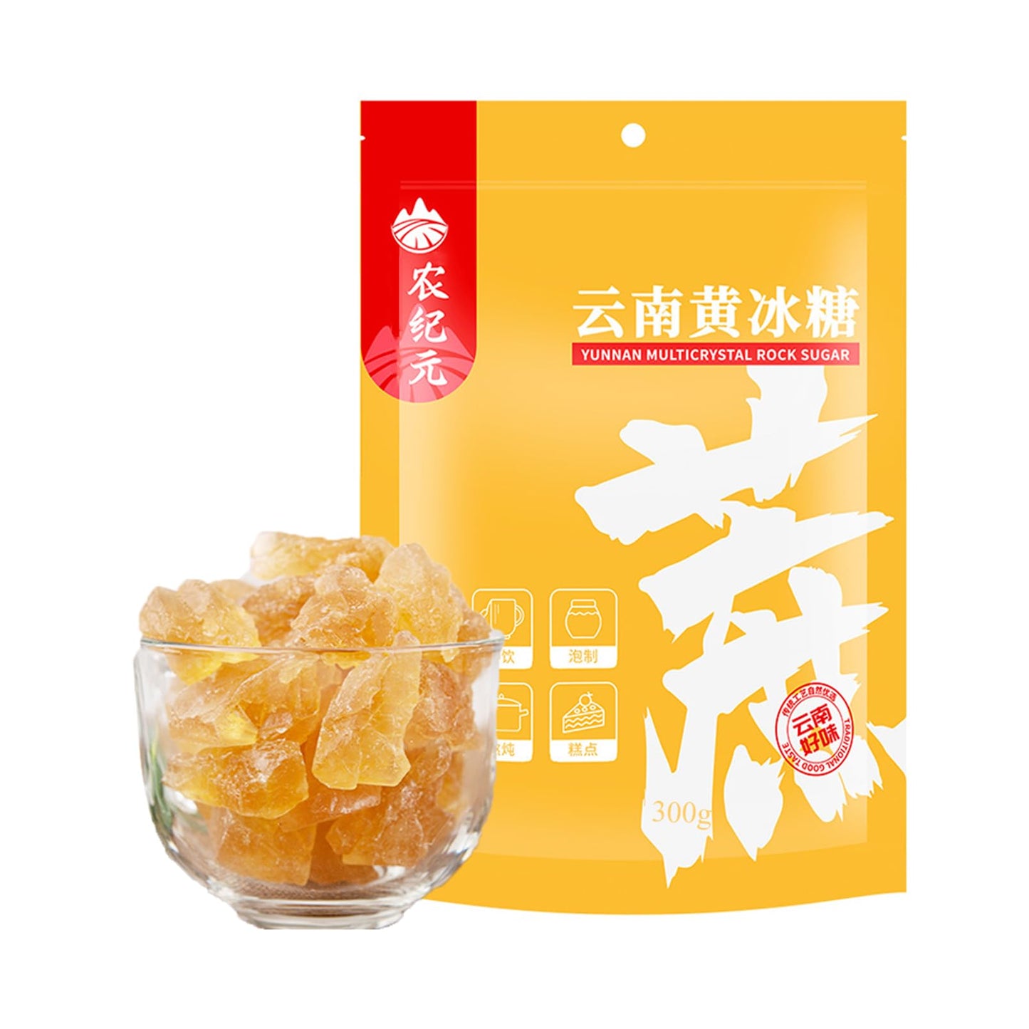Mkostlich Medium-Sized Yellow Rock Sugar, Rock Sugar for Pho, 10.58oz/300g ???