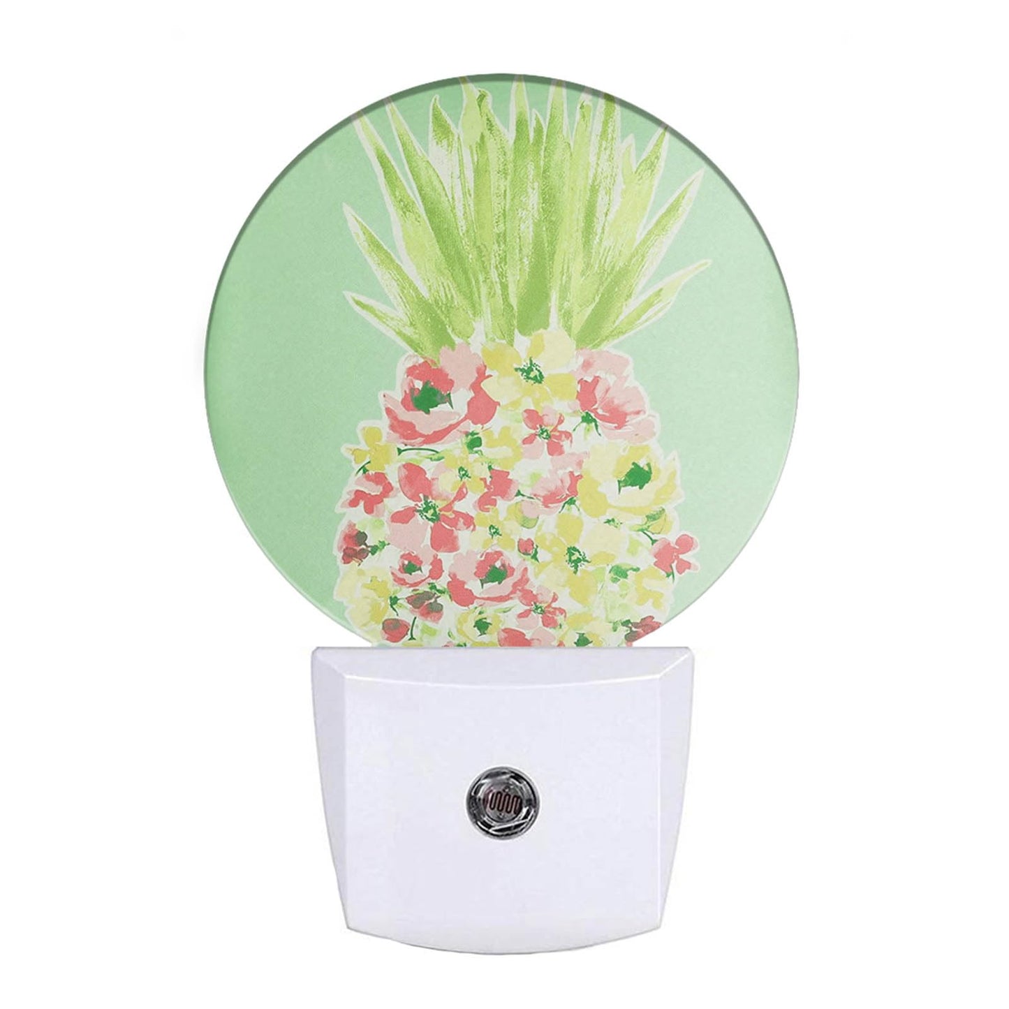 EKOBLA Cute Pineapple Night Light Tropical Fruit Plug-in Nightlights with Dusk to Dawn Sensor, 0.5W Energy Efficient Lighting fo