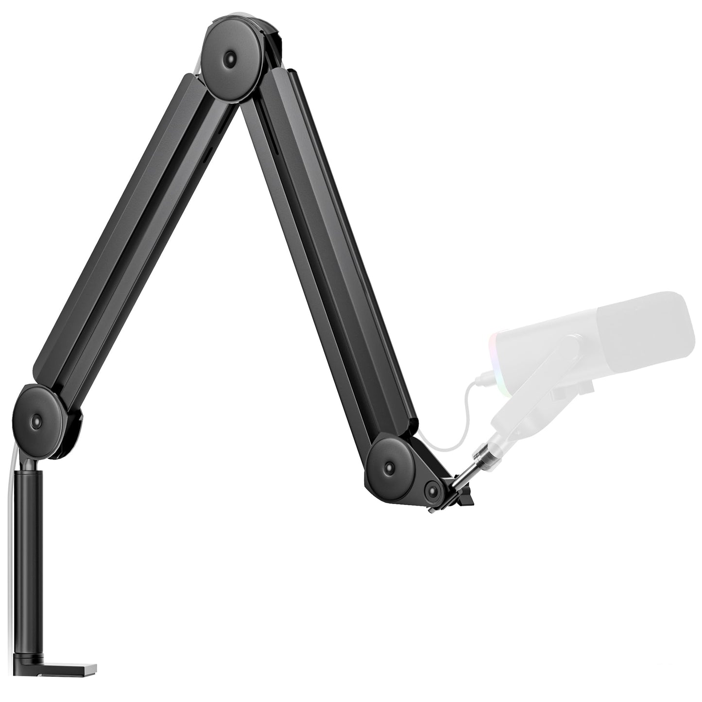 InnoGear Mic Boom Arm Microphone Stand Cable Management for Blue Yeti FIFINE AM8 K669B HyperX QuadCast S SoloCast AT2020 Shure S