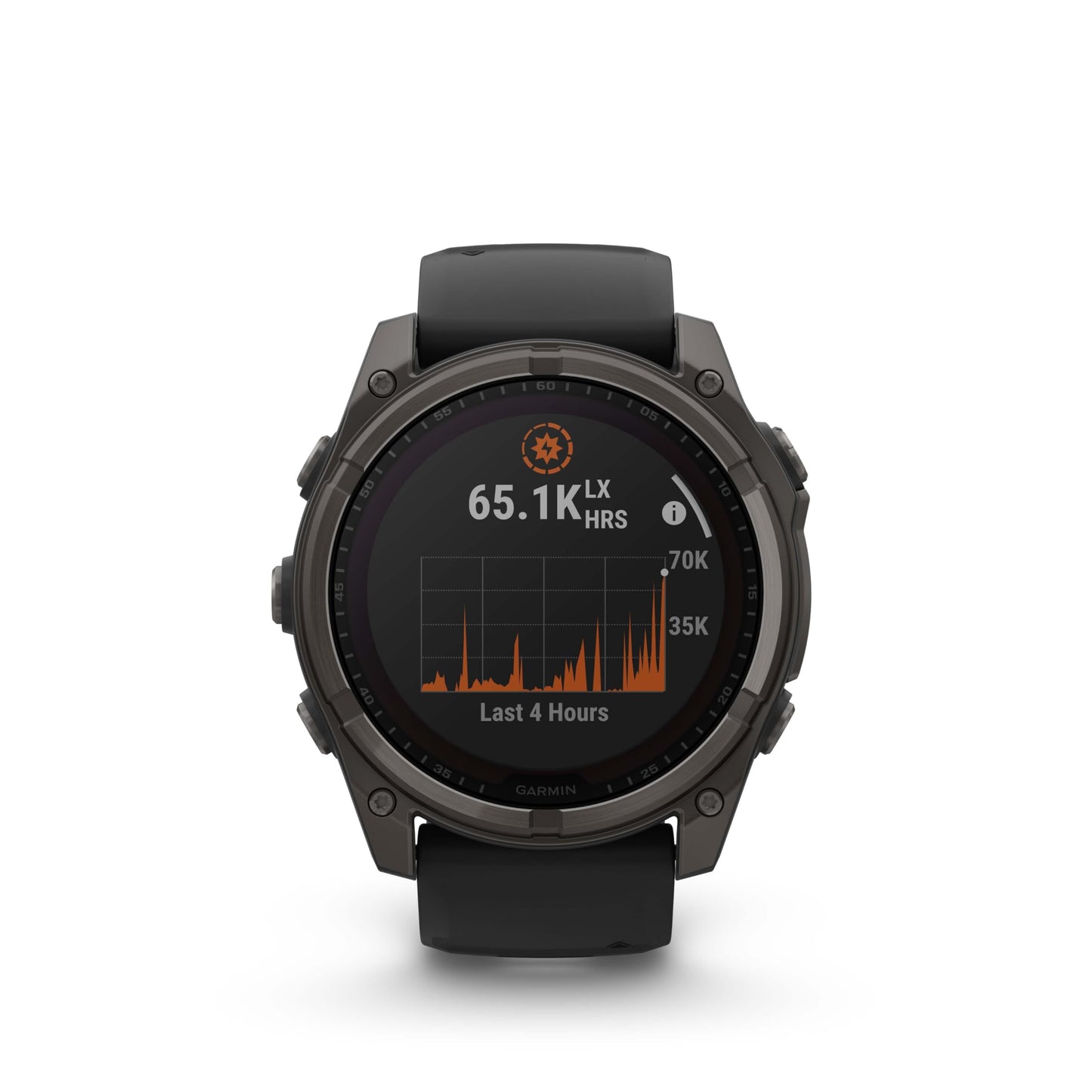 Wearable4U Garmin Fenix 8 - 51 Mm, Solar, Sapphire, Carbon Gray Dlc Titanium Gps Multisport Smartwatch With Black/Pebble Gray Si