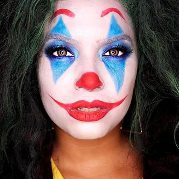Mysense Red Face Body Paint Stick, Eye Black Stick for Sports Football Baseball Softball, Red Lipstick Facepaint Pen for Halloween SFX Cosplay Devil Makeup