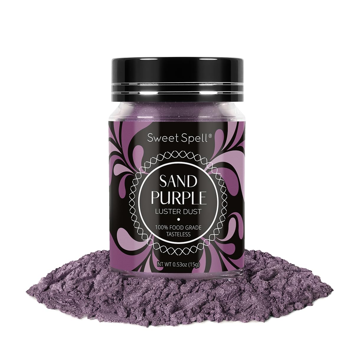 Sweet Spell Luster Dust Edible Glitter (15g) - Shimmer Pearl Dust Powder for Decorating Cakes, Chocolate, Drinks, Cocktails - 10