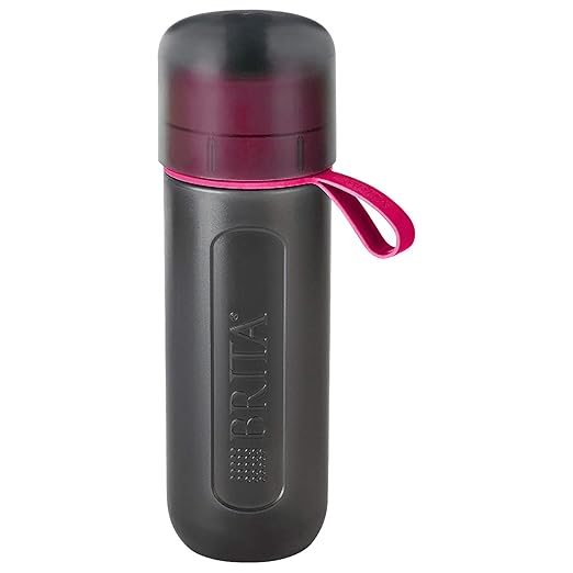 Brita Fill & Go Active Water Purification Unit with Durable Polypropylene Material, Pink, Japan Import