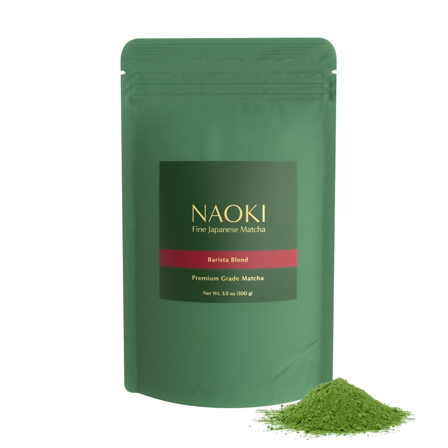 Naoki Matcha Barista Blend enhanced Grade Matcha - Authentic Japanese First Harvest enhanced Grade Matcha Green Tea Powder from Japan (100g / 3.5oz)