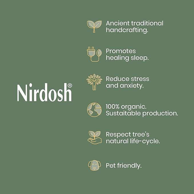 NIRDOSH Palo Santo Incense Sticks Sahumito 100% Natural - 25 Wood Sticks 1,96in - Innovation Organic Incense for Sublimation - Negative Energy Cleansing - Original Palo Santo Wood Bursera Graveolens