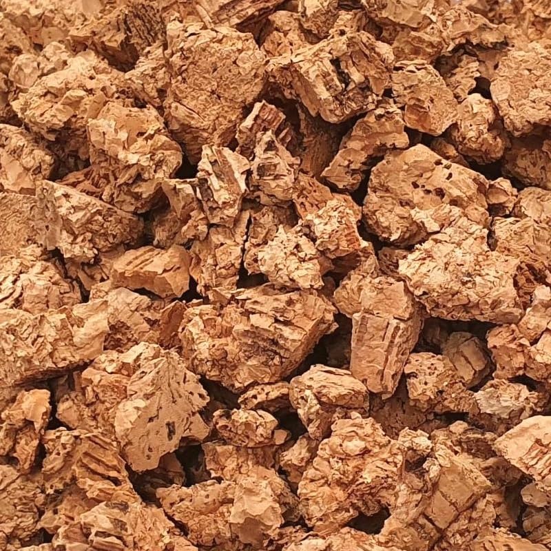 Cork Orchid Bark - Cork Bark Nuggets (3/8"- 3/4") - Natural Cork Bits (10-20mm) for Orchids, Air Plants, Reptiles & Terrariums (30 quarts)