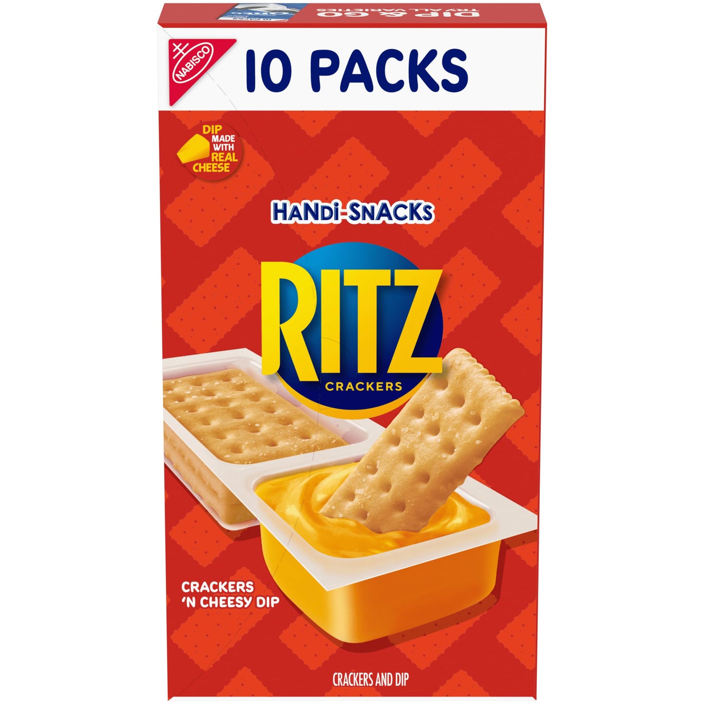 Handi-Snacks RITZ Crackers N Cheesy Dip Snack Packs, 10 Snack Packs