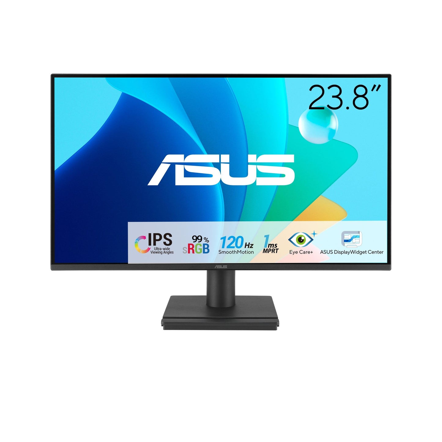 ASUS 24 (23.8-inch viewable) 1080P VA249HG Eye Care Monitor - IPS, Full HD, 99% sRGB, Frameless, 120Hz, Adaptive-Sync, 1ms, H