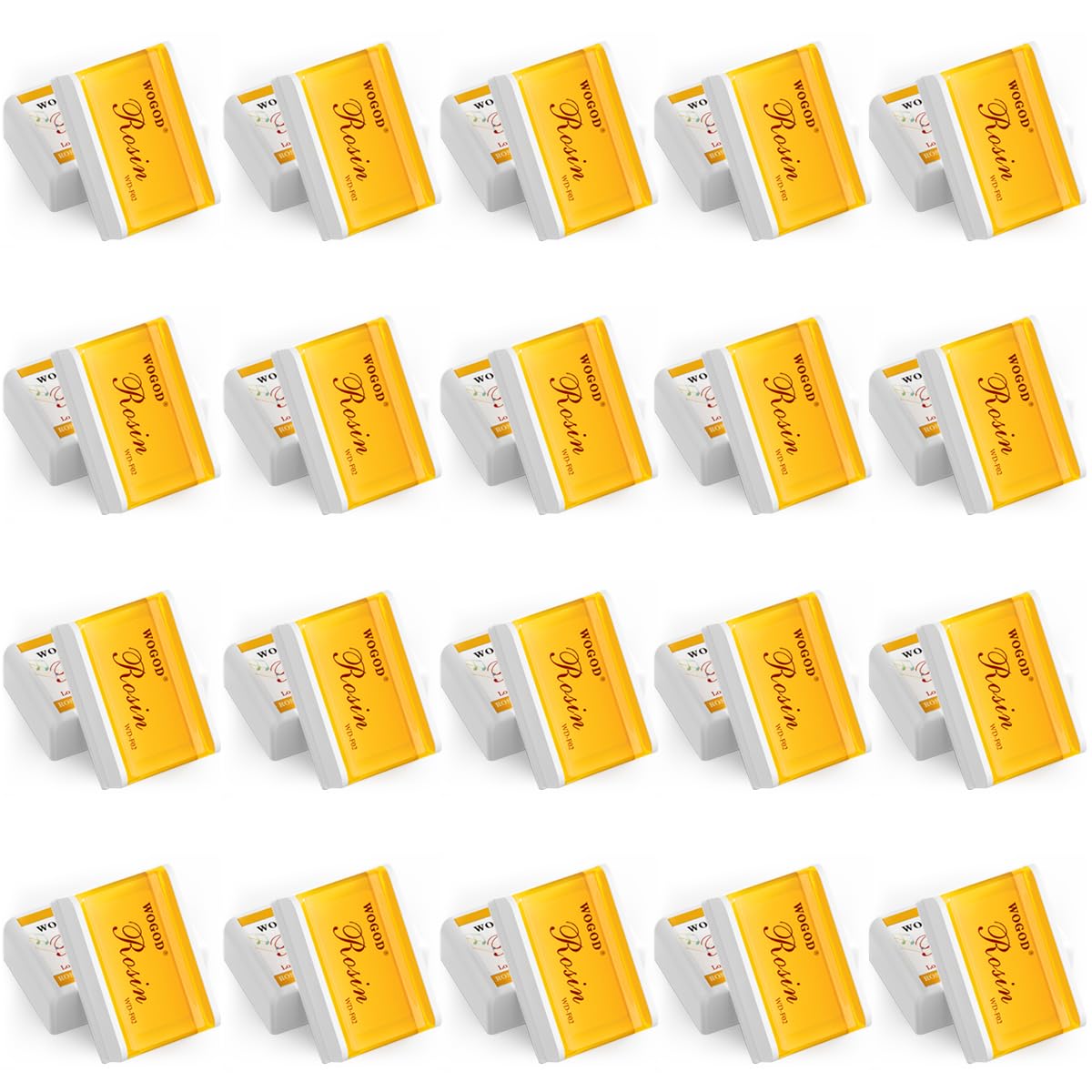 Rosin Violin Rosin Light Low Dust Rosin 20 Pack for Bows for Violin Viola and Cello (F02-20Pack)