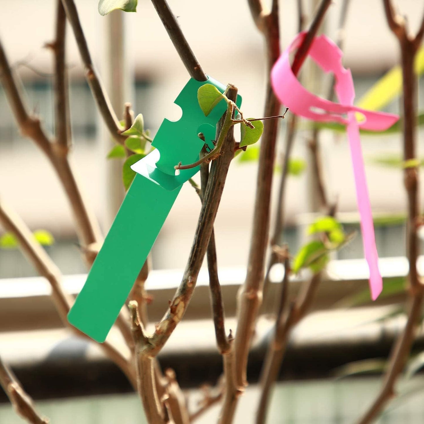 KINJOEK 1200 PCS 6 Colors Plant Tags Labels, Hanging Adjustable Wrap Around Waterproof Plastic Plant Tags Markers for Garden Outdoor Indoor Plants Flowers Tree Identifying Various, 2x20cm