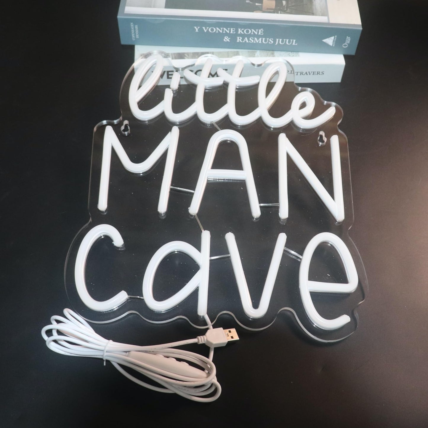 Little Man Cave Neon Sign Decorative Neon Lights For KidS Room Play Room Wall Decor Neon Light Sign Christmas Birthday KidS Gift Thanksgiving Gift(Warm White)