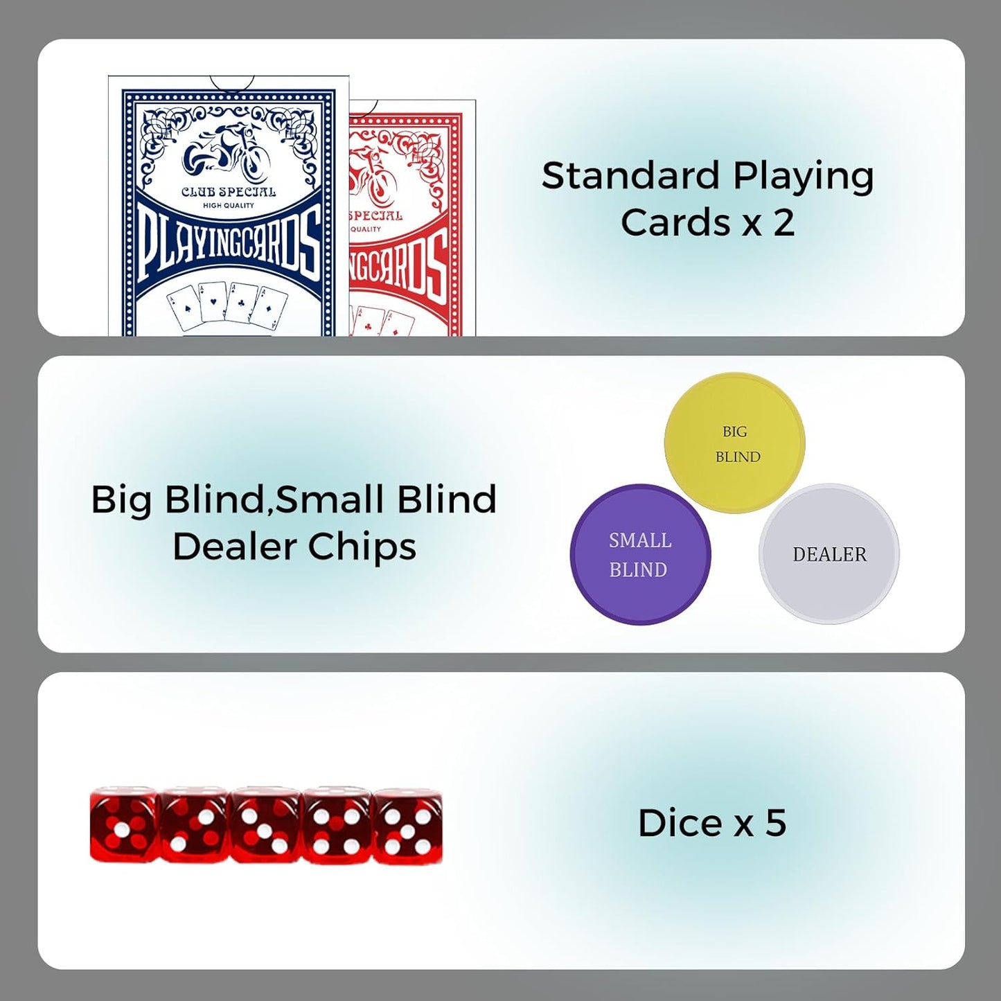 Clay Poker Set with Numbered Chips 200-pcs for Card Board Game, 14g Weight with Playing Cards for Texas Hold'em, Blackjack Gambling, Late Night Poker Games