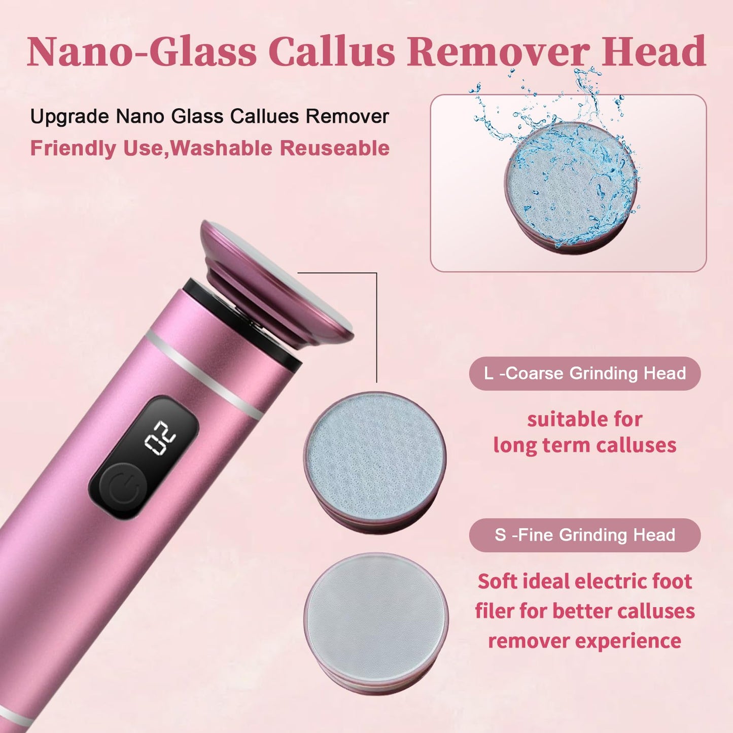 Electric Foot Callus Remover for Feet Pedicure Tools for Feet Callus Remover Foot File Electric Foot Callus Remover Pedicure Too