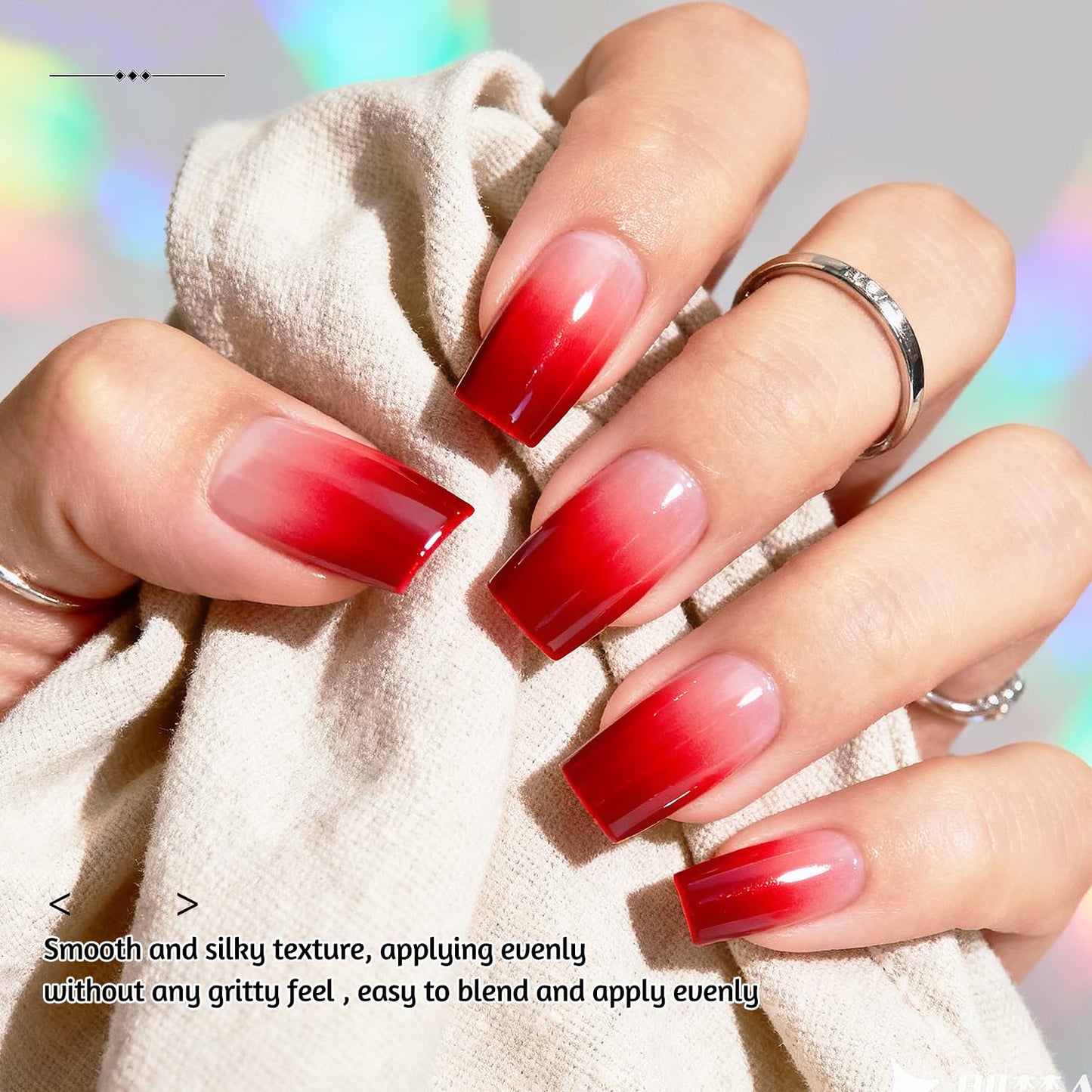 JODSONE Sponge Pat Paint Nail Gel 9 Colors French Gradient Gel Nail Blush Blooming At Home DIY Nail Art Designs
