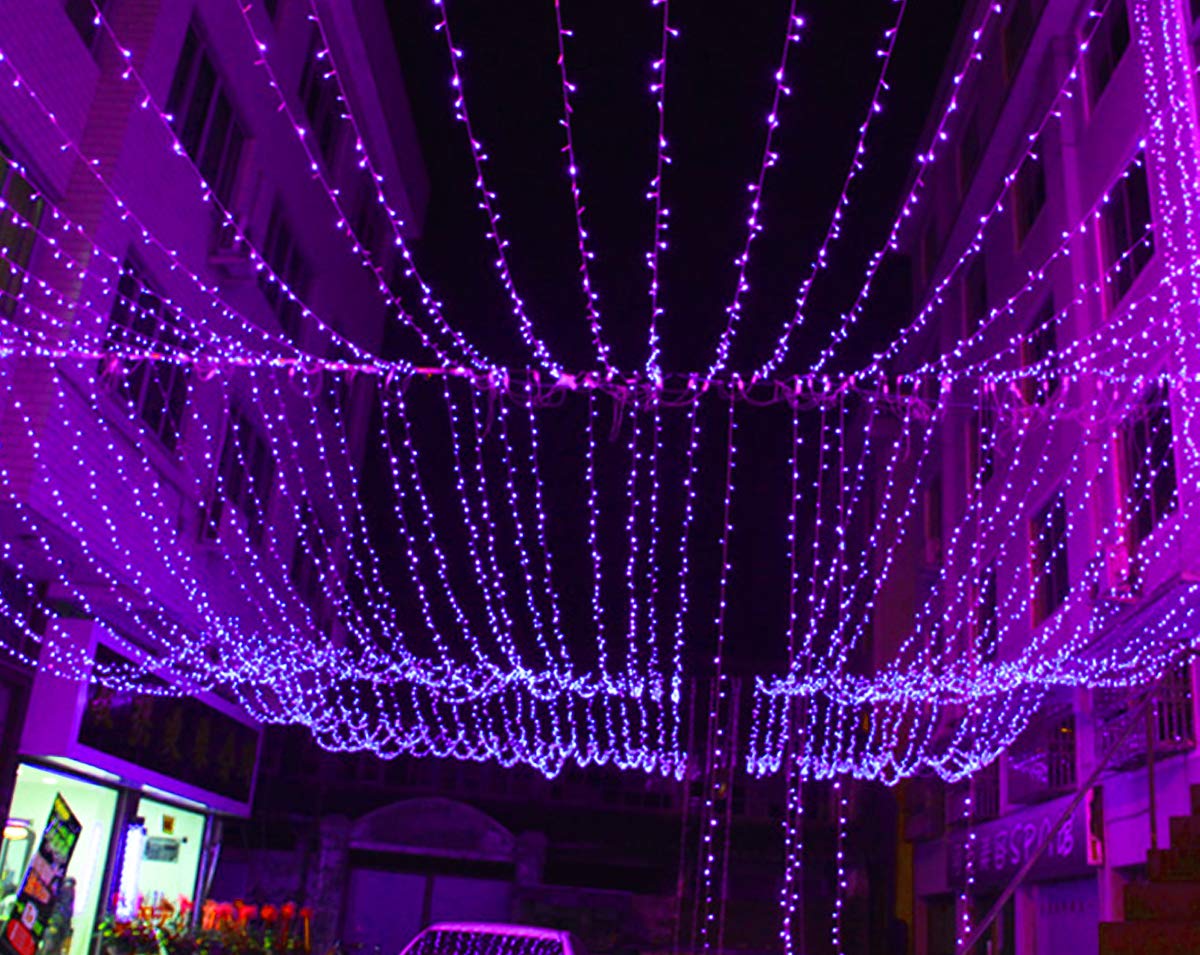 Twinkle Star LED String Light for Indoor Outdoor Decoration, 300 LED, 6 Inches, Purple, Model X4