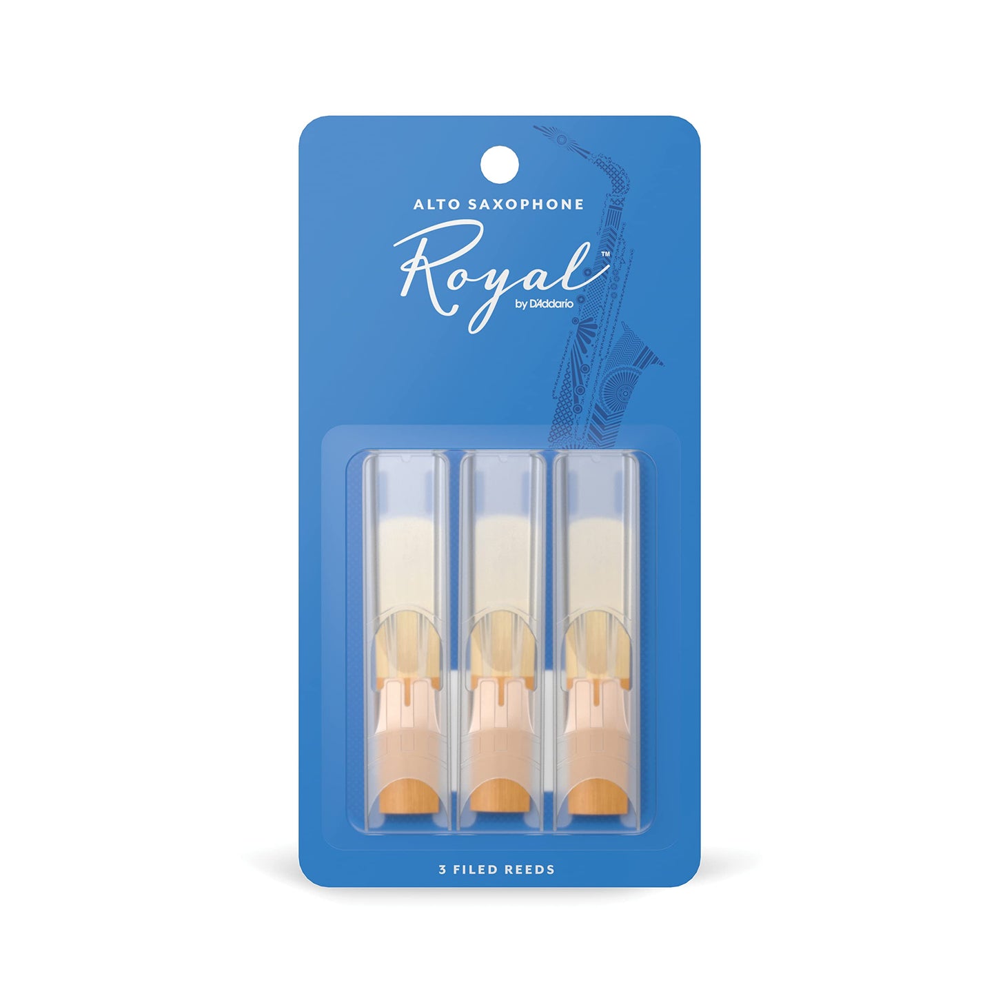 Daddario Woodwinds Royal Saxophone Reeds - Alto Sax Reeds With Strong Spine - Alto Saxophone Reeds Great For Classical Or Jazz