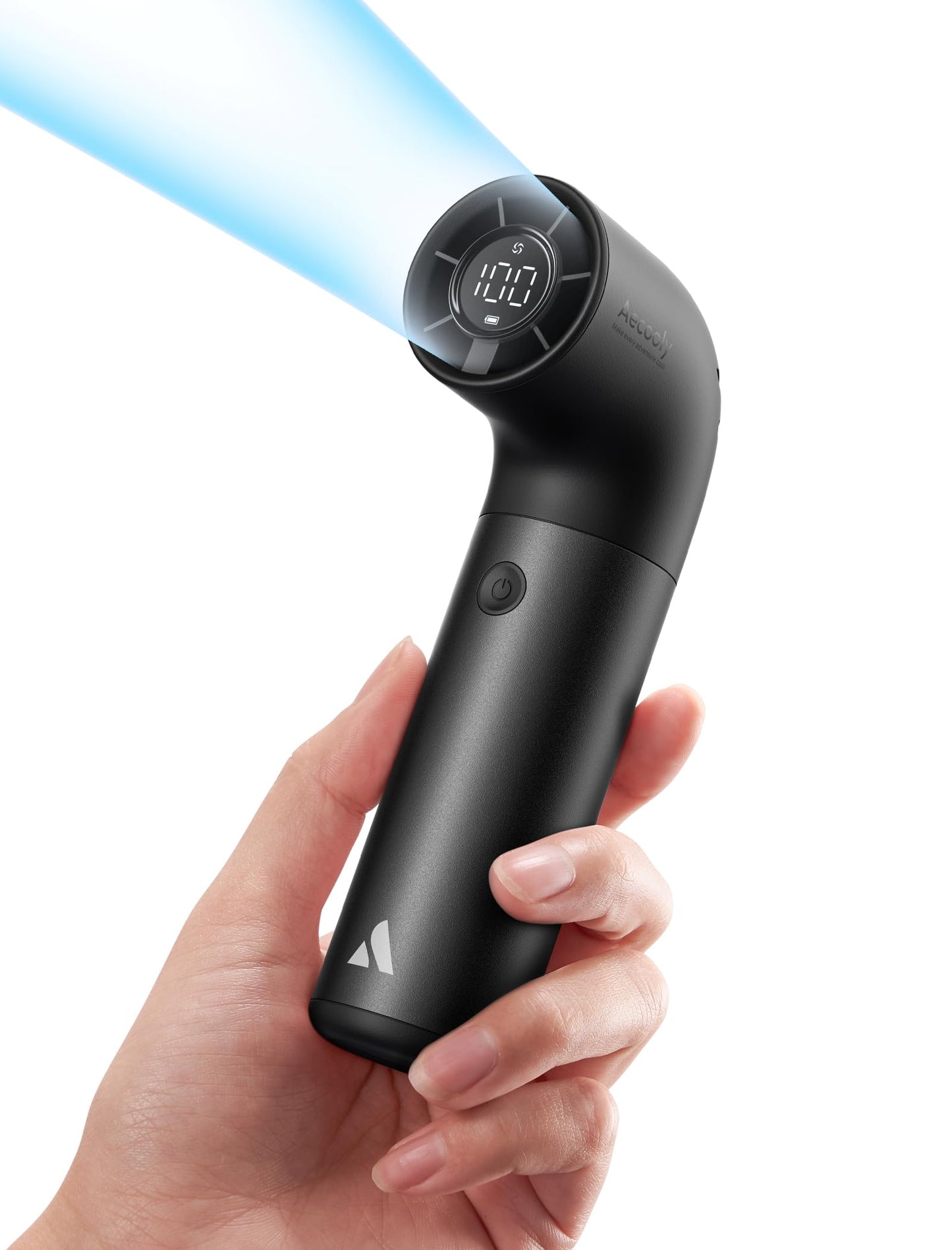 Aecooly Portable Handheld Fan, Powerful Turbo Mini Fan, 19000 RPM High Speed Aero Pro, 15H Max Cooling Time, 6 Speeds Aluminum C