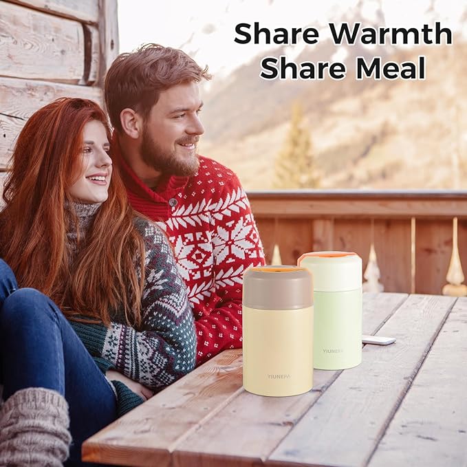 33.8oz Insulated Food Jar, 316 Stainless Steel Thermo for Hot Food, Leak-Proof Lunch Container for Construction, Truck Drivers, Work & Travel (Grey)