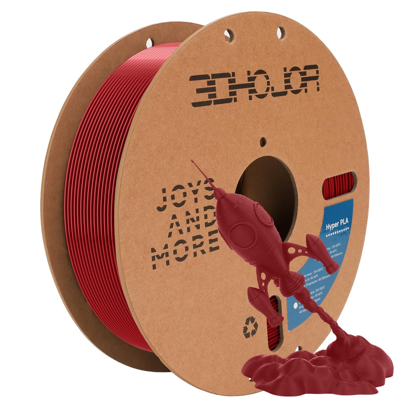 3D Printing Filament High Speed PLA 300mm/s Cardboard Spool 1kg (2.2lbs),Dimensional Accuracy +/- 0.03 mm Fit Most 3D FDM Printe