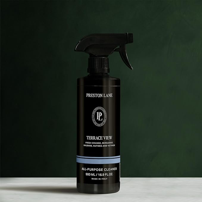 Preston Lane Luxury All-Purpose Cleaner, Terrace View Scent – Bio-Based Multi-Surface Spray | Streak-Free Finish, Lifts Dirt, Smudges & Grease | Vegan & Cruelty-Free