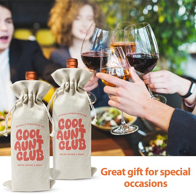 Promoted to New Aunt Gift Wine Bag 2024, Baby Announcement Gift for New Auntie 2024, Religious Pregnancy Announcement, Baby Shower or Party Favor, Pregnancy Reveal or Keepsake