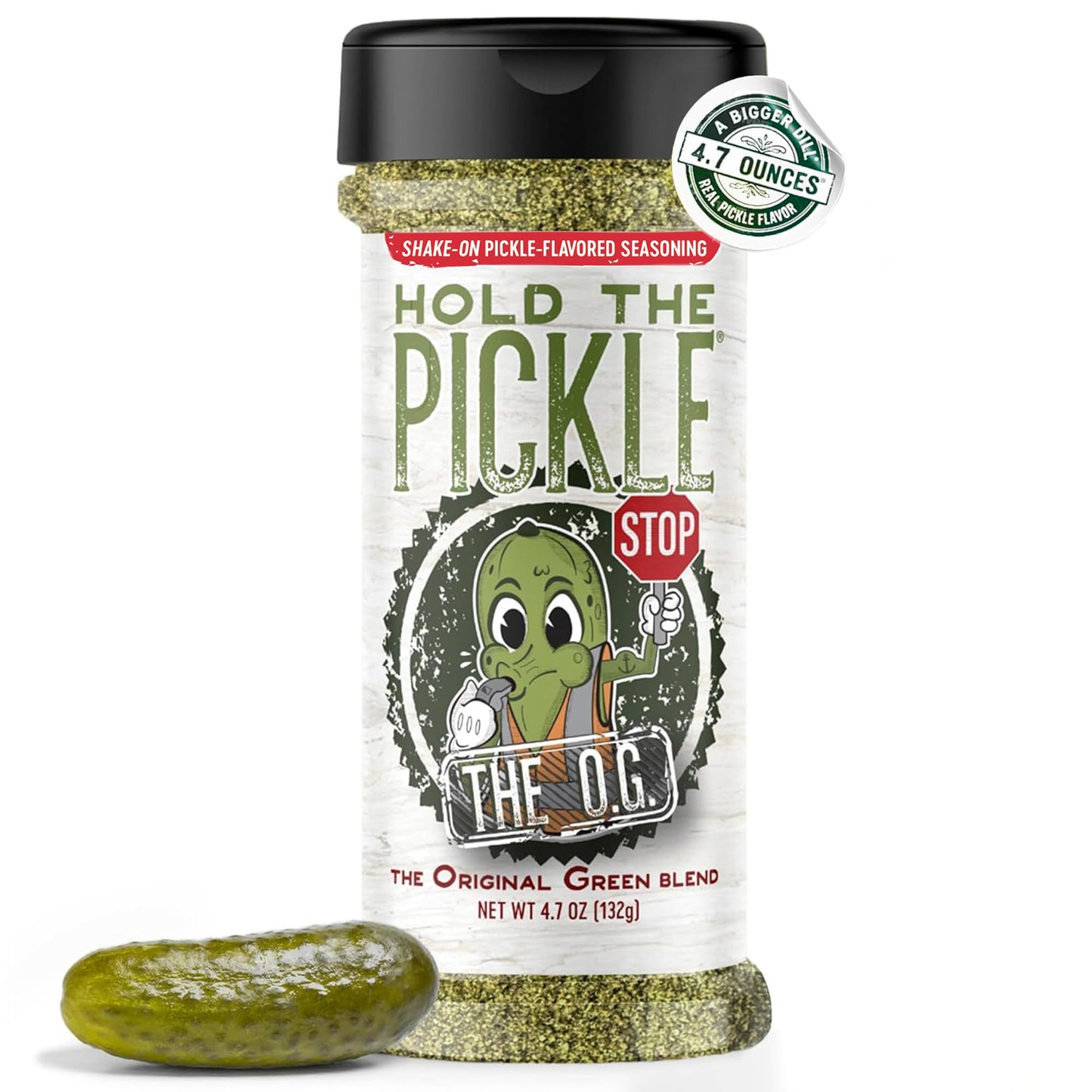 Hold The Pickle O.G. Dill Pickle Seasoning - Popcorn seasoning, Original Green Flavor Dill Pickles Seasoning for Cooking - Vegan
